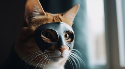 Claws of the Night: Cat in a Hero Mask Keeps Evil at Bay