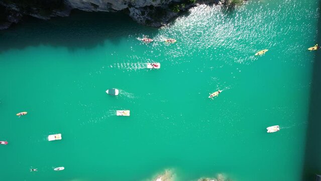 traffic sur le Verdon - Pont du Galetas Gorges du Verdon France
