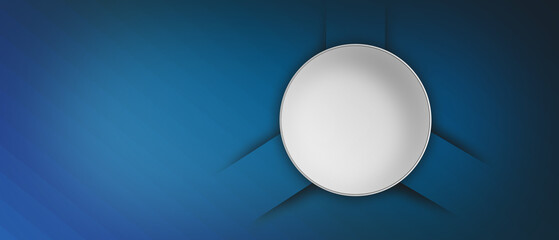 button on blue background concept