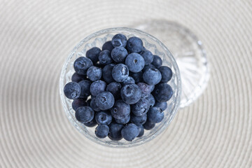 A bowl of blueberries. Healthy food. Organic food. Vitamins.
