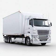 truck isolated on white