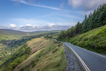 Wicklow, Ireland - June 21 2023 "Beautiful day in Wicklow Mountains National Park in Ireland"