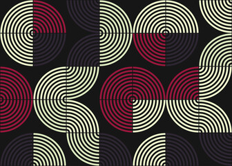 Abstract Geometric Pattern generative computational art illustration