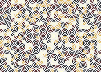 Abstract Geometric Pattern generative computational art illustration