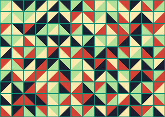 Fototapeta premium Abstract Geometric Pattern generative computational art illustration