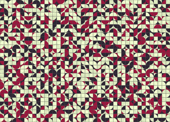 Abstract Geometric Pattern generative computational art illustration