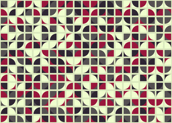 Abstract Geometric Pattern generative computational art illustration