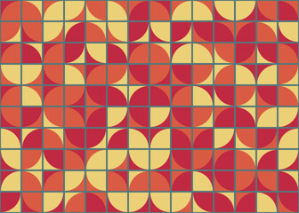 Abstract Geometric Pattern generative computational art illustration