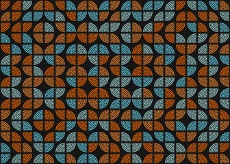 Abstract Geometric Pattern generative computational art illustration