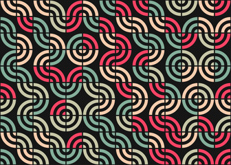 Abstract Geometric Pattern generative computational art illustration