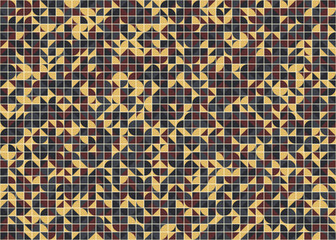 Abstract Geometric Pattern generative computational art illustration
