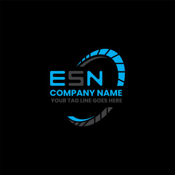 ESN letter logo creative design with vector graphic, ESN simple and modern logo. ESN luxurious alphabet design  