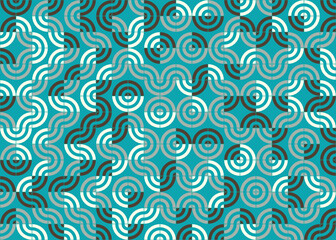 Naklejka premium Abstract Geometric Pattern generative computational art illustration