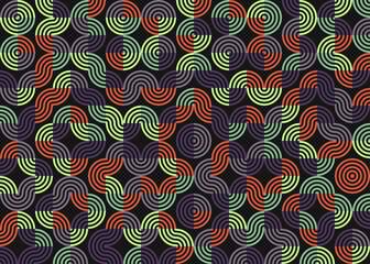 Abstract Geometric Pattern generative computational art illustration