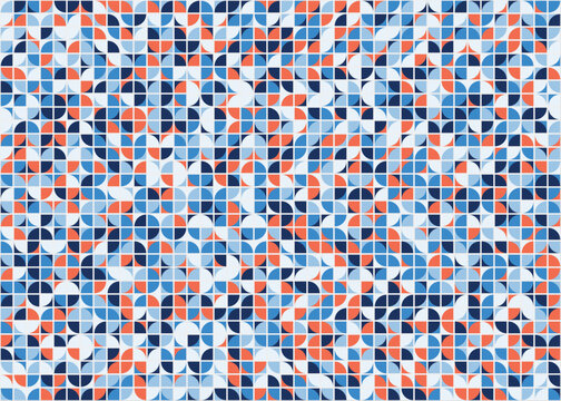 Abstract Geometric Pattern generative computational art illustration