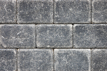 gray decorative pavement tiles close-up