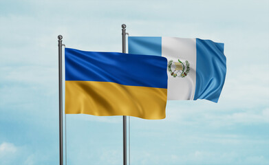 Guatemala and Ukraine flag