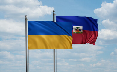 Haiti and Ukraine flag
