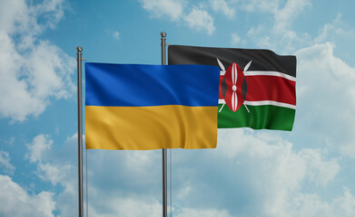 Kenya and Ukraine flag