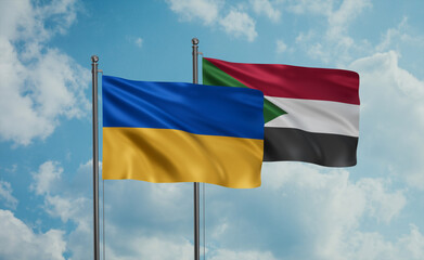 Sudan and Ukraine flag