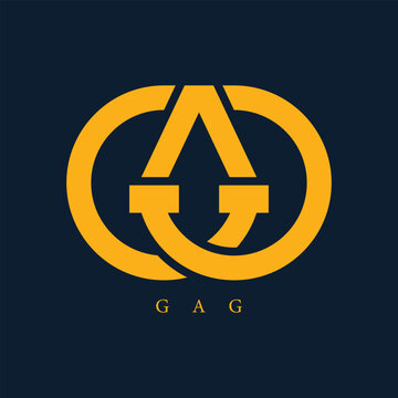 G A G Letter Monogram Royal Premium Fashion Jewelry Hotel Modern Logo