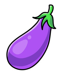 eggplant on illustration