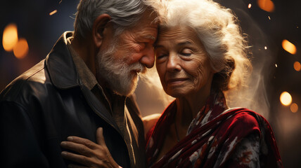 Obraz premium old people in love