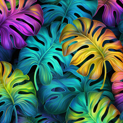 leaves flower monstera