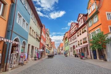 Fototapeta premium Street of a Rothenburg ob der Tauber