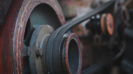 An old tractor that has not been used, left abody