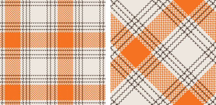 Check plaid set seamless pattern.