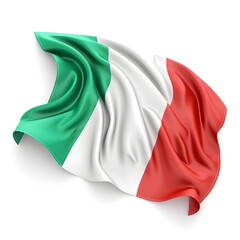 Italian flag waving background, ai generated