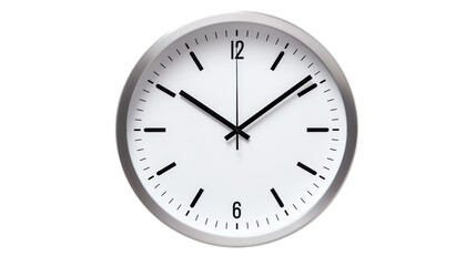 wall clock on a transparent background