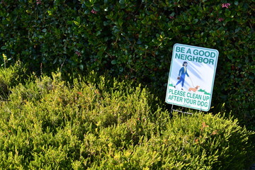 clean up your dogs poo sign