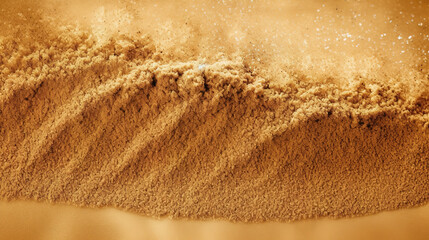 Fototapeta na wymiar realistic close up wallpaper of sand desert, ai generated image