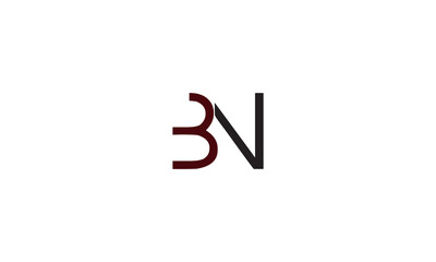 BN, NB, N, B Abstract Letters Logo Monogram