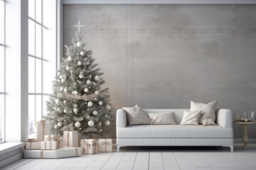 christmas luxury living room scandinavian style