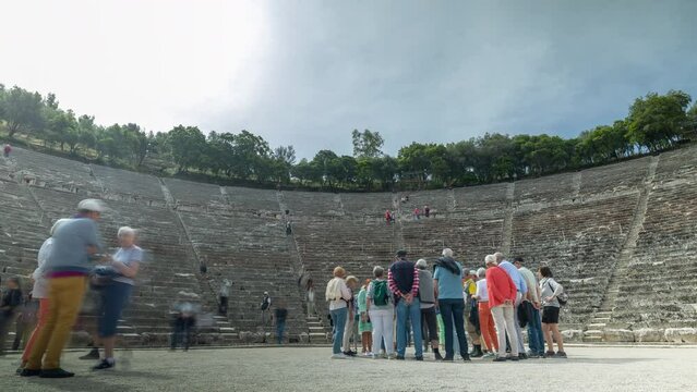 amphitheatre at epidaurus, greece
