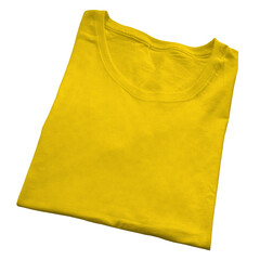 You can make your logo design more beautiful with this Folded View Impressive Female T Shirt MockUp In Golden Kiwi Color.