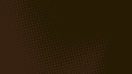 Abstract dots halftone brown dark color pattern gradient texture background.