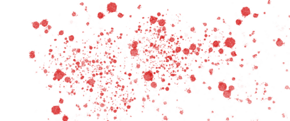 Red paint splashes on transparent background clip art grunge splash splatters