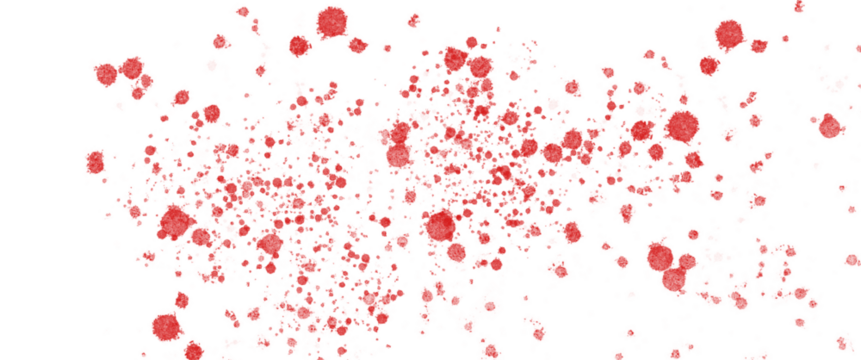 Red paint splashes on transparent background clip art grunge splash splatters