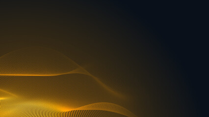 Abstract dot orange wave gradient texture technology background.