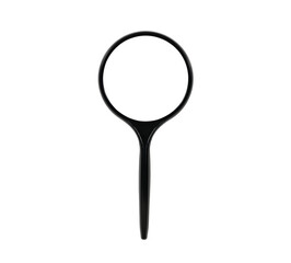 Magnifying glass isolated with cut out background.