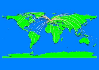 Vibrant Utrecht, Netherlands map - Export concept map for Utrecht, Netherlands on World map. Suitable for export concepts. File is suitable for digital editing and prints of all sizes.