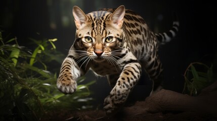 Graceful Hunters - Photorealistic Bengal Cats in Action