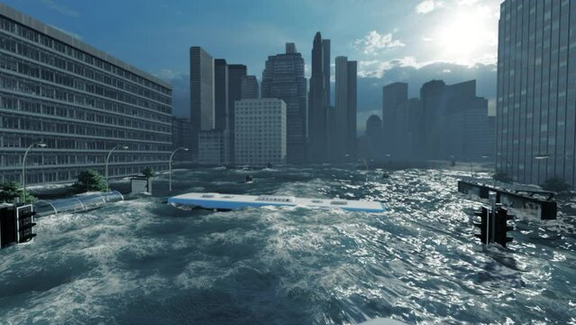 Massive Flood due to Global Warming