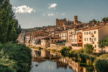 Fototapeta na wymiar Valderrobres medieval village in Matarrana district, Teruel province, Aragon, Spain