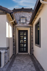 entrance to the house