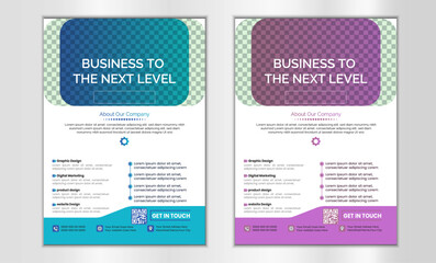 Corporate business flyer template design